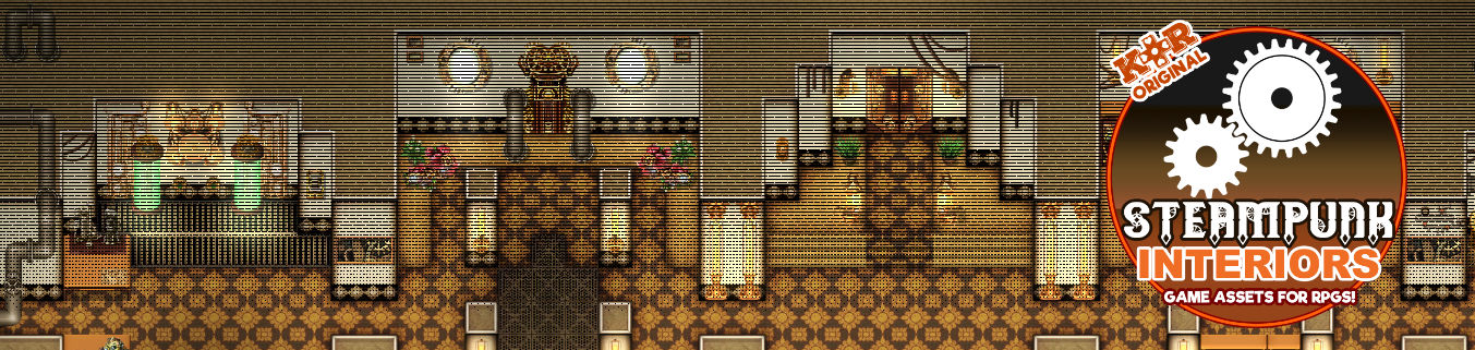 KR Steampunk Interiors Tileset for RPGs