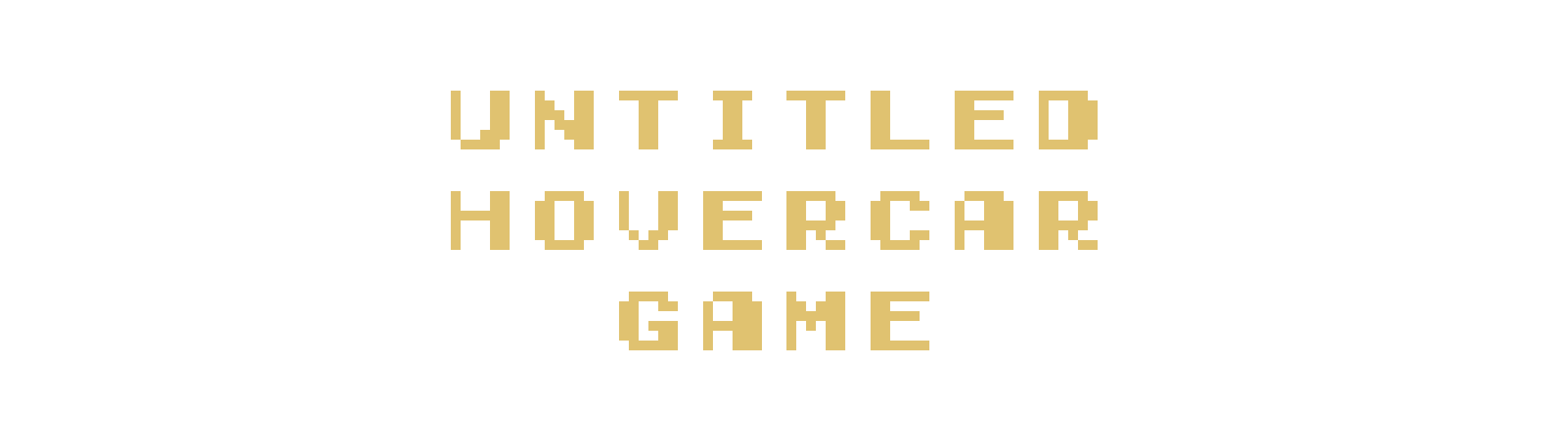 Untitled Hovercar Game