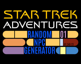 Star Trek Adventures Random NPC Generator  