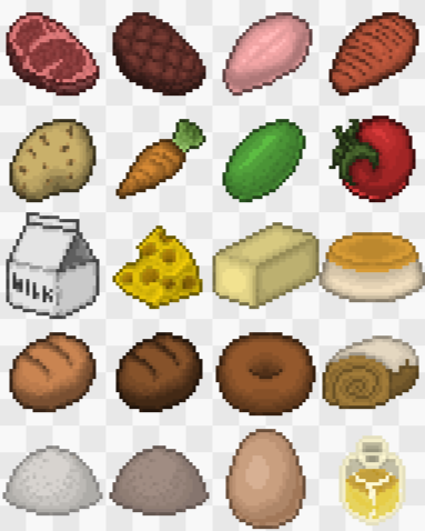 Pixel foods by ACwithB