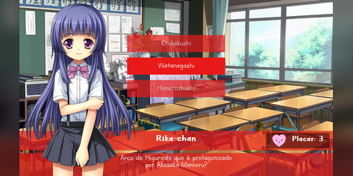 Cover image for Higurashi Quiz Game