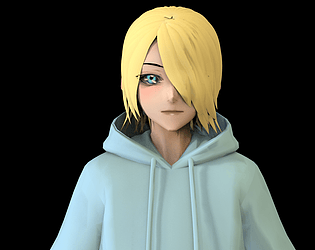 3D model game ready Low Poly Anime Character 30 VR / AR / low-poly