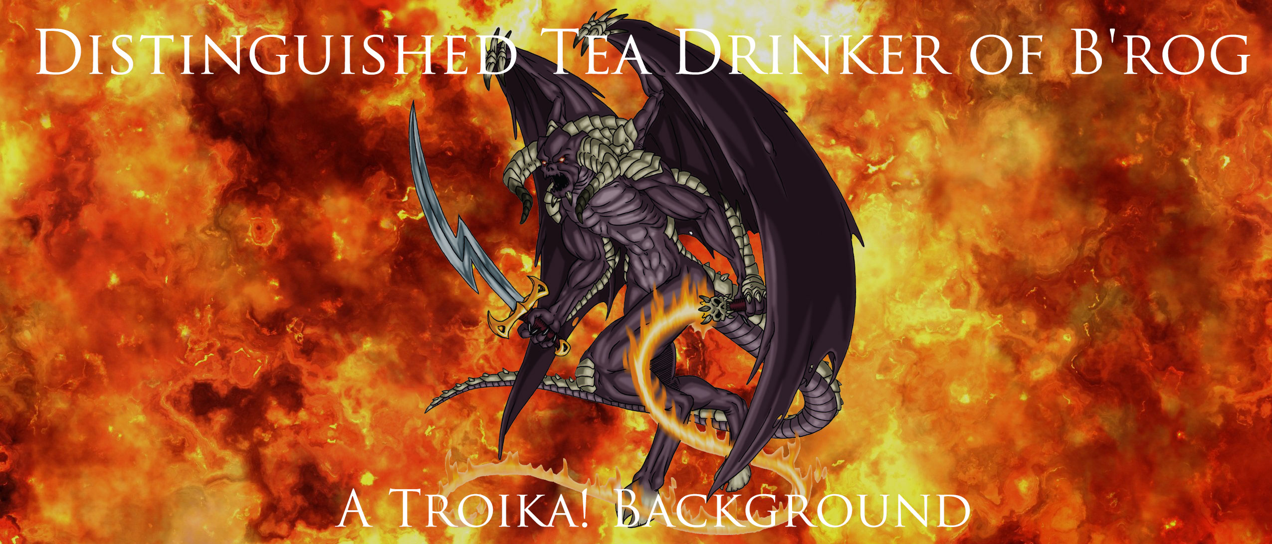Distinguished Tea Drinker of B'rog - A Troika! Background