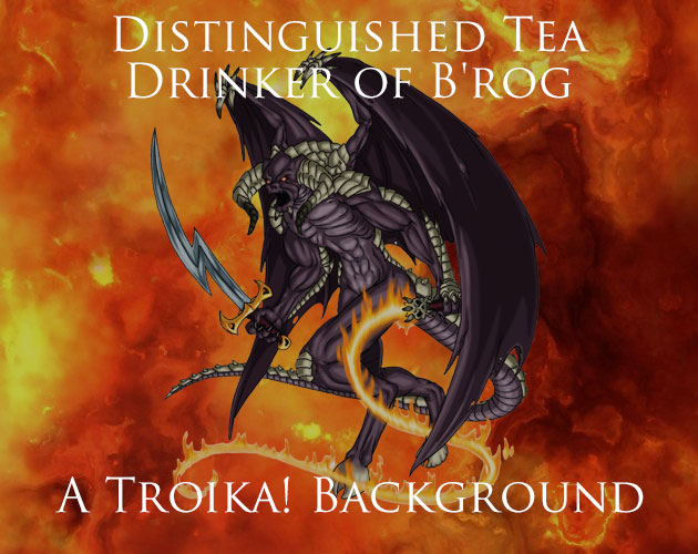 Cover image for Distinguished Tea Drinker of B'rog - A Troika! Background