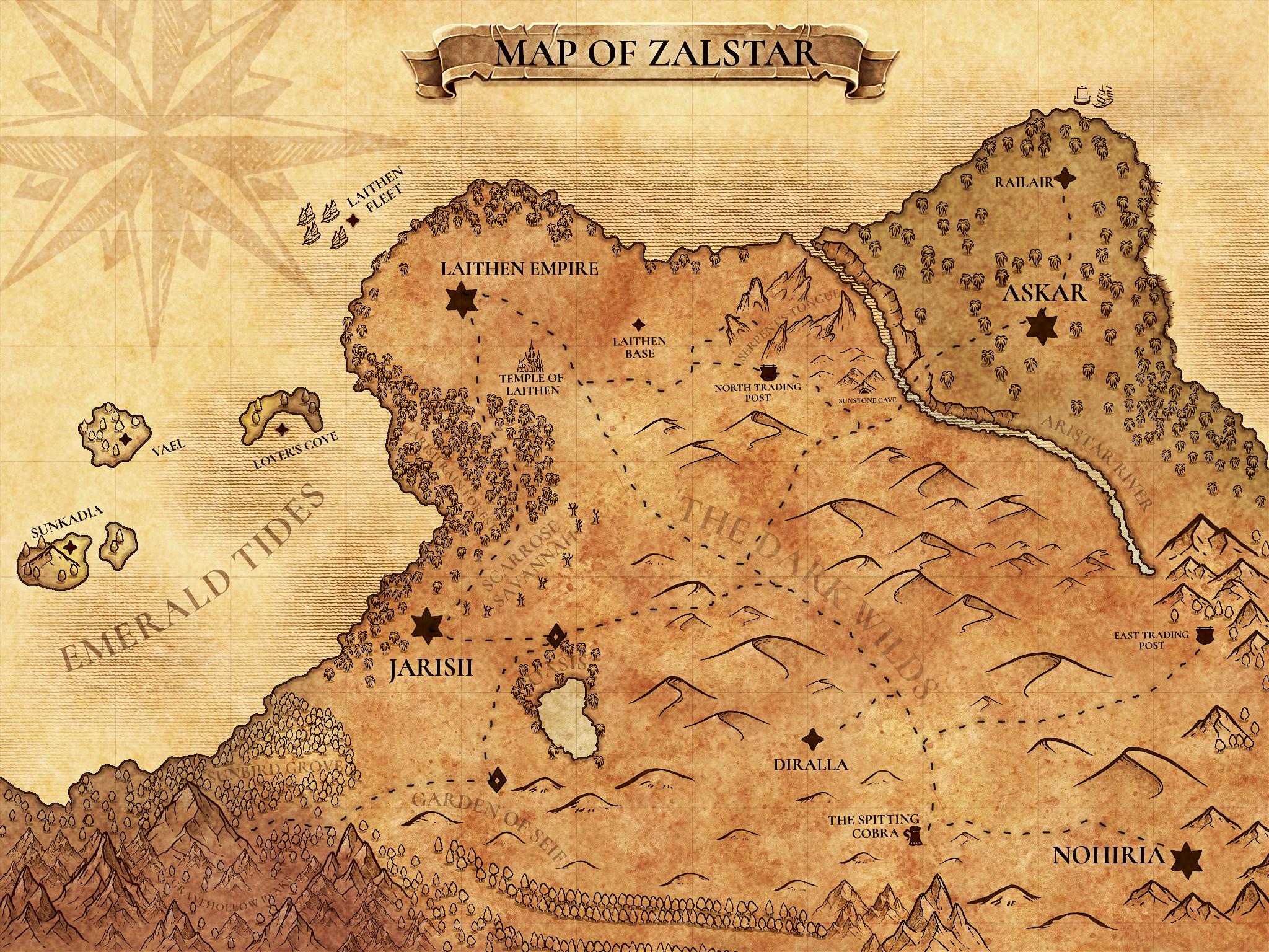 Map of Zalstar