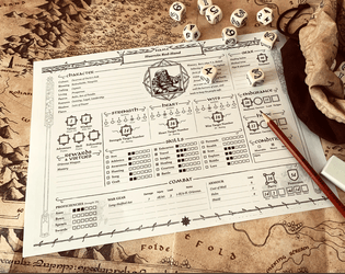 The One Ring 2nd Edition RPG Custom Character Sheet  