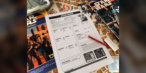 Cover image for Star Wars D6 RPG Custom Character Sheet