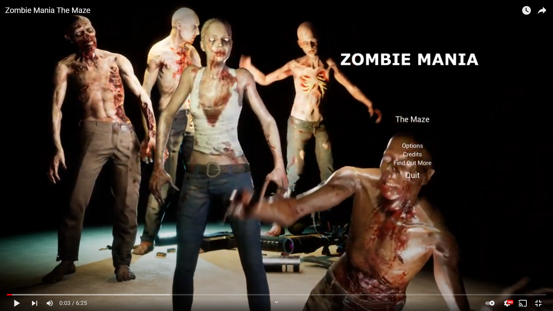 Zombie Survival Shooter (The Maze) PC Game