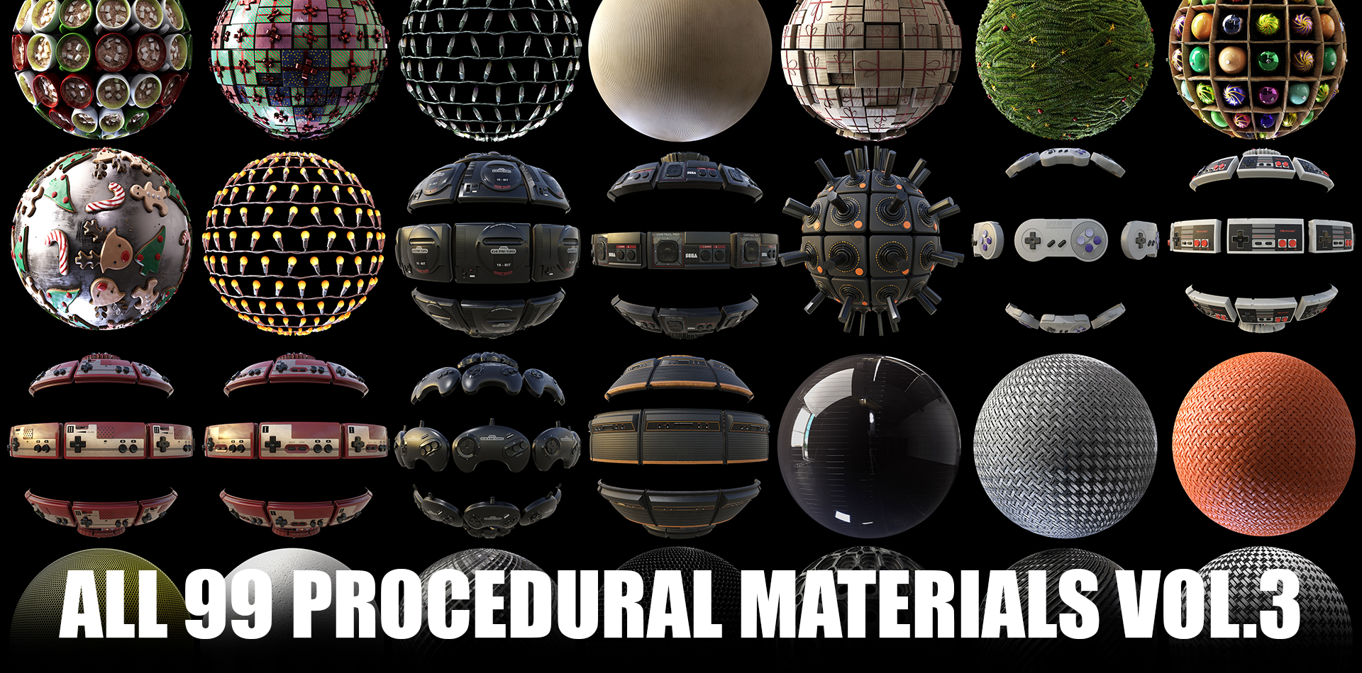 All 99 Procedural Materials Pack Vol.3 + SBS/SBSAR