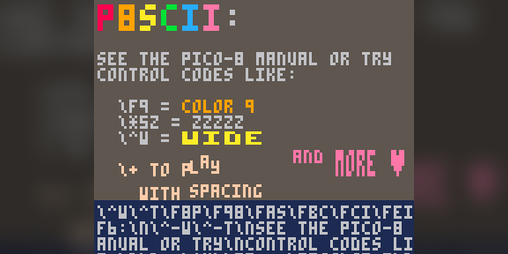 Cover image for PICO8 "Live P8SCII Editor"