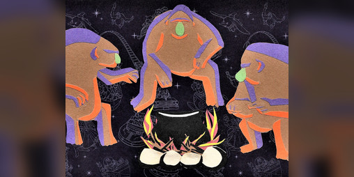 Cover image for Three Trolls Sit Down for a Meal