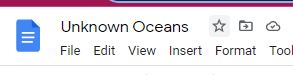 Unknown Oceans