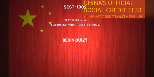 Cover image for SOCIAL CREDIT SCORE TEST (TWINE)