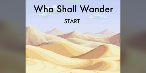Cover image for Who Shall Wander