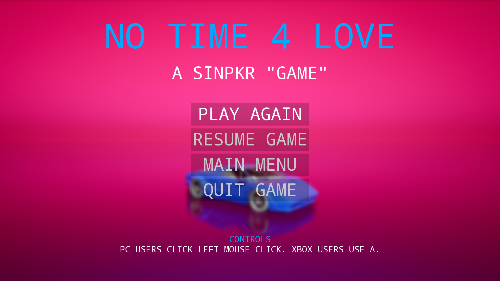 NO TIME 4 LOVE (Game Jam)
