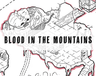 Blood in the Mountains   - One page printable dungeon about a spooky laboratory in the mountains 