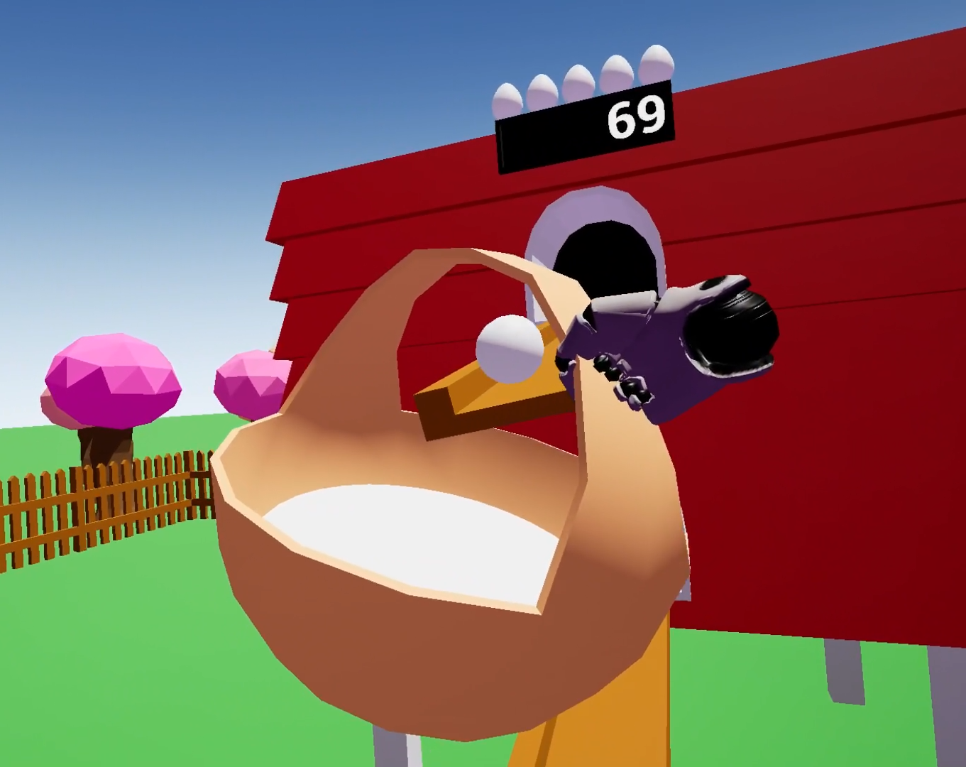 Catch the eggs VR