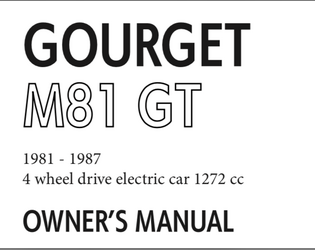 Gourget M81 GT   - A horror one shot inside a car 