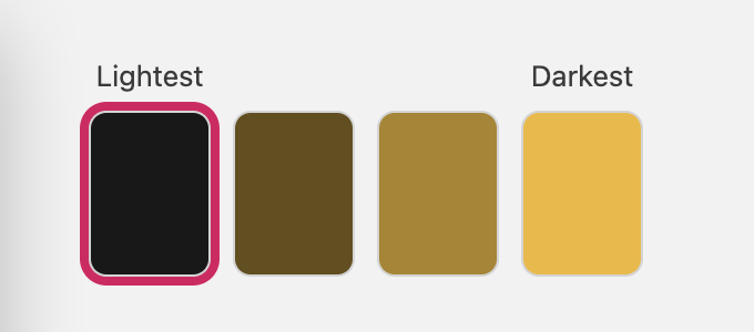 Example of another palette for use with the font