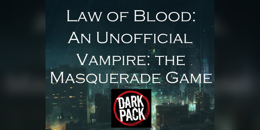 Cover image for Law of Blood - A Vampire Story