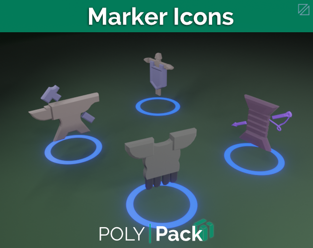 Polyworks Color Mappoint Icon Marker Icons - PolyPack by ALSTRA INFINITE
