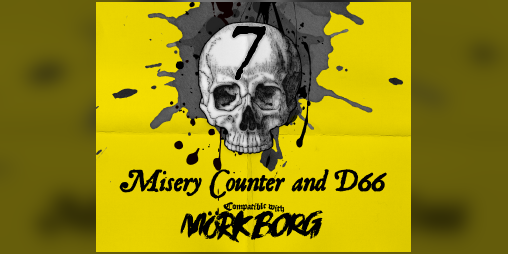 Cover image for Mörk Borg Misery Counter and D66