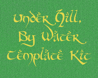 Under Hill, By Water Template Kit   - Fonts, Images, and InDesign Styles 