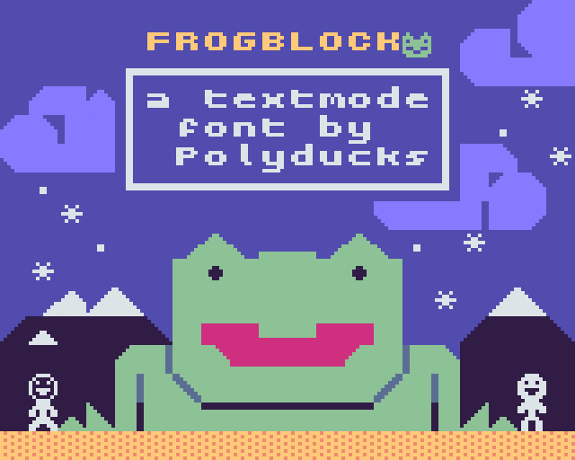 frogblock-a-textmode-font-by-polyducks