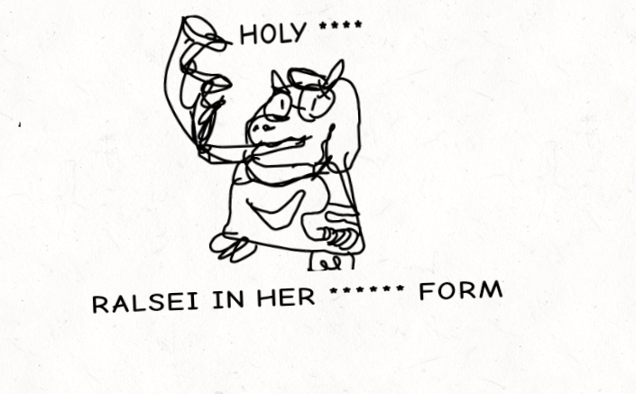 holy shit, ralsei in her shitty form1!!!1!1111!