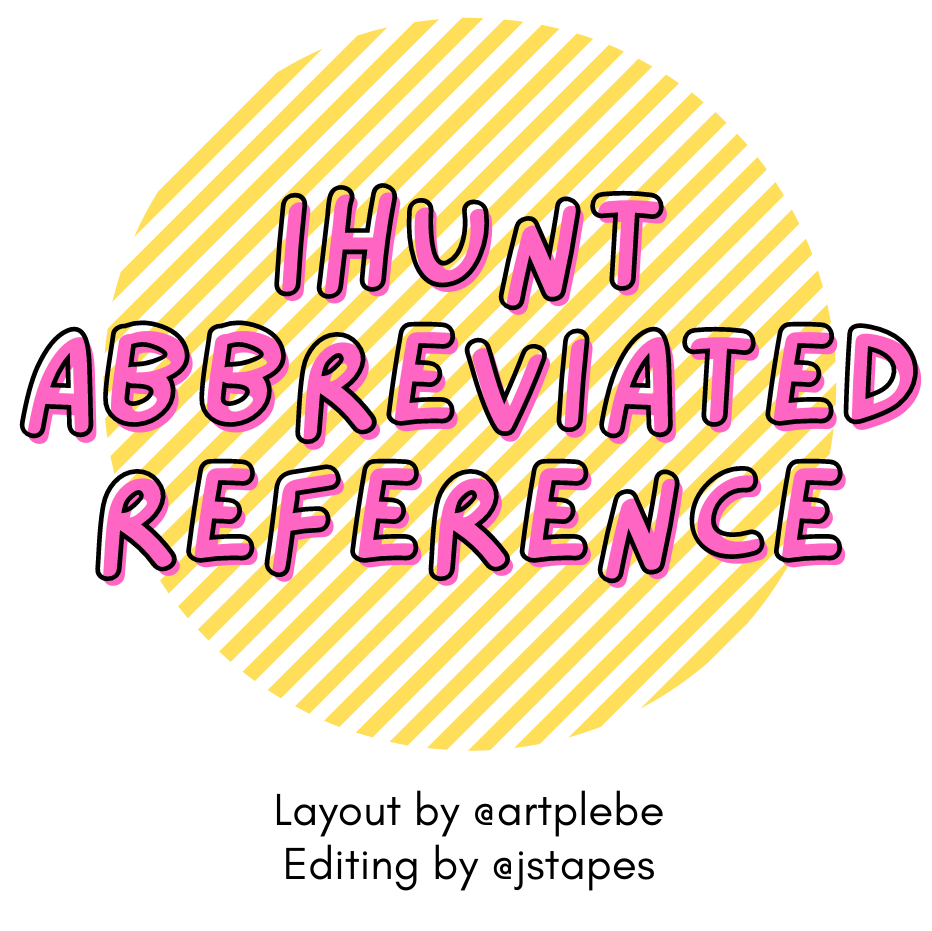Cover image for iHunt Abbreviated Reference