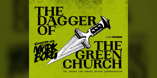 Cover image for The Dagger of the Green Church, for Mörk Borg