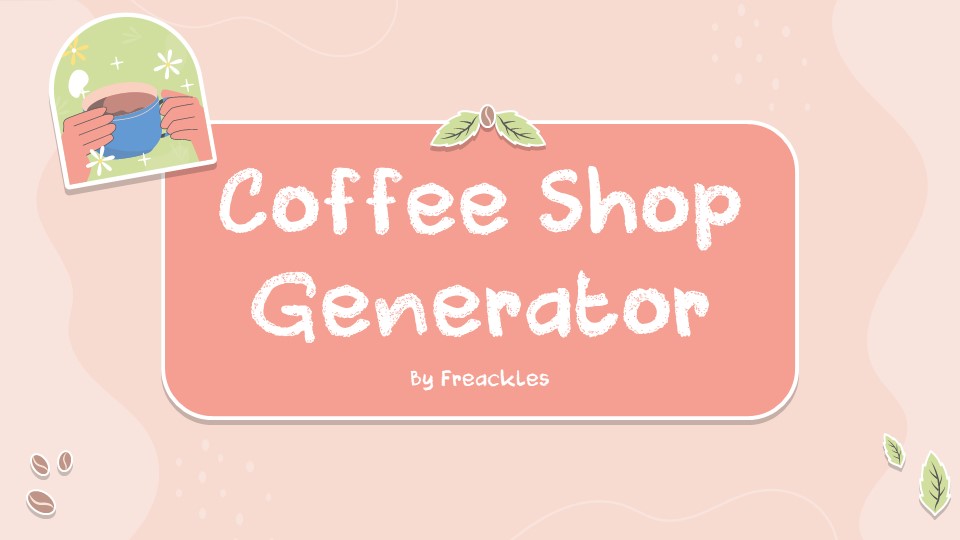 Coffee Shop Generator