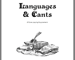 Skill Option - Languages & Cants   - Optional language rules for table top/pen and paper roleplaying games. 