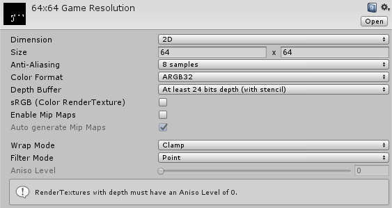 In Game Graphics/Resolution Options - Questions & Answers - Unity