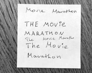 Movie Night Marathon   - Test your movie watching ability 