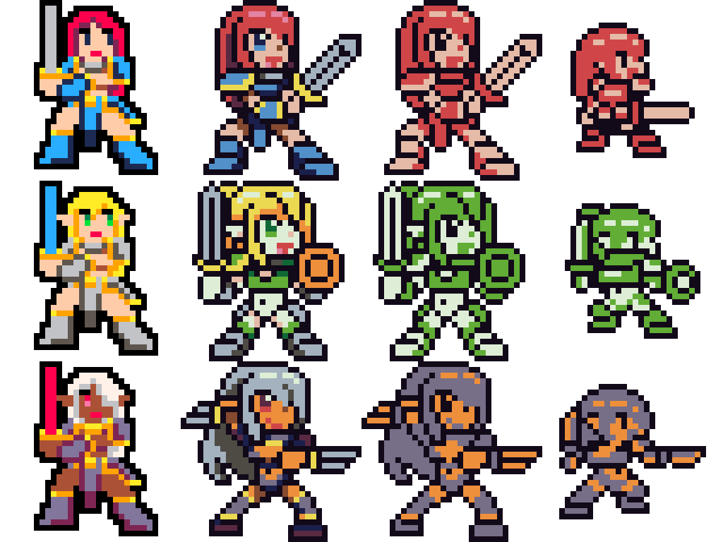 Character Sprite Progression