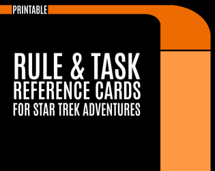 Rule & Reference Cards for STA  