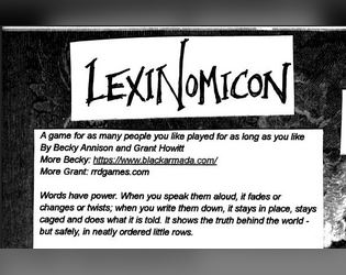 Lexinomicon   - Destroy a paperback book to let out the secrets within. 