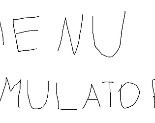 game menu simulator