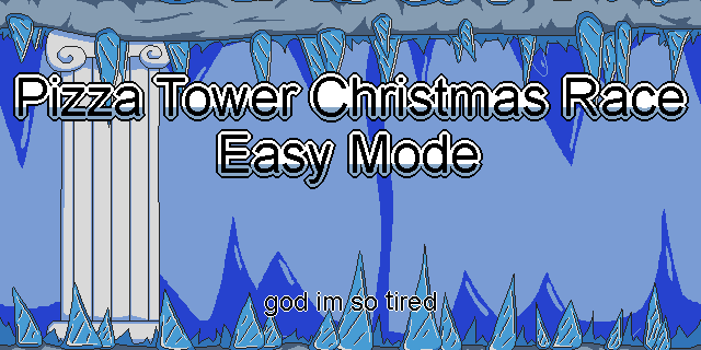 Pizza Tower Christmas Race Build Easy Mode [And Some Custom Sprites]