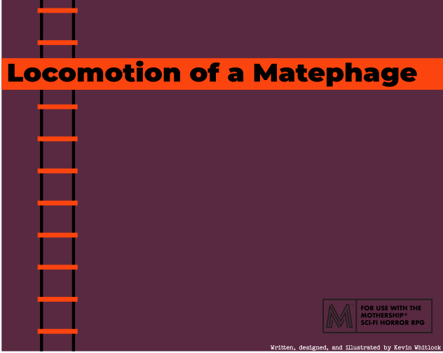Cover image for Locomotion of a Matephage