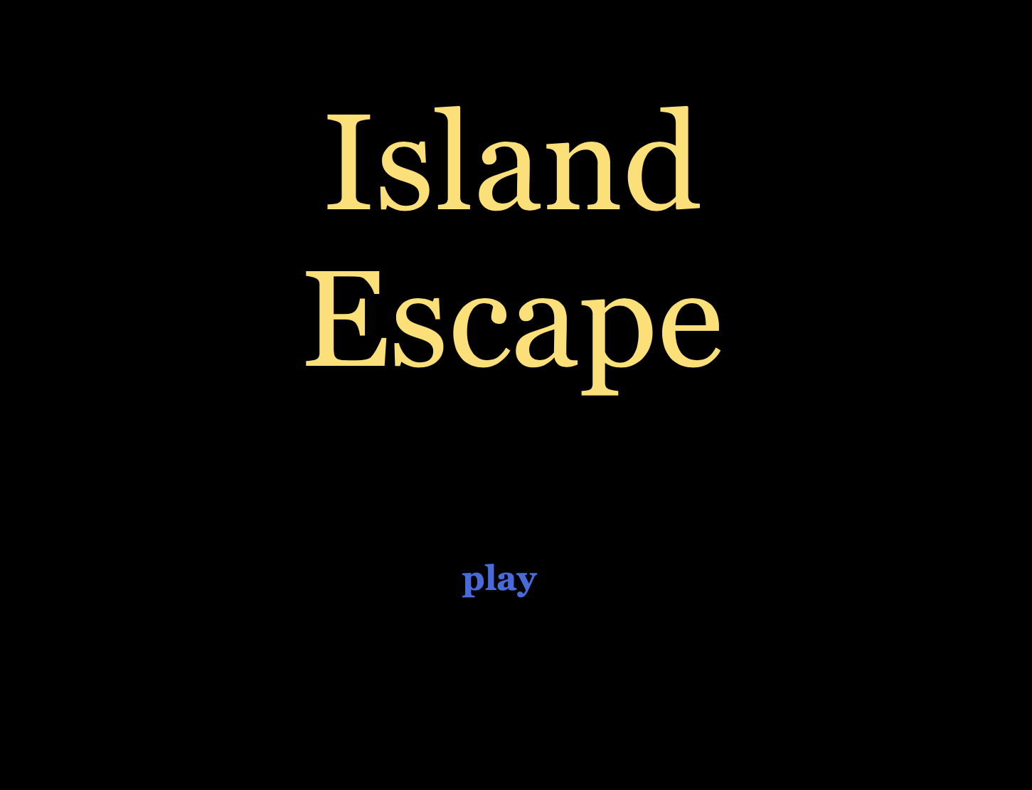 Island Escape a Twine Game by elsa_veronica