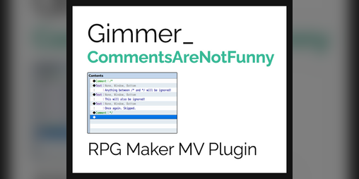 Cover image for Gimmer_CommentsAreNotFunny