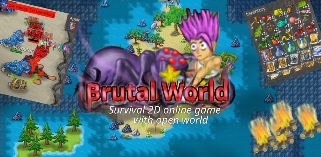 Brutal World online: 2D MMORPG for Android and Web browsers