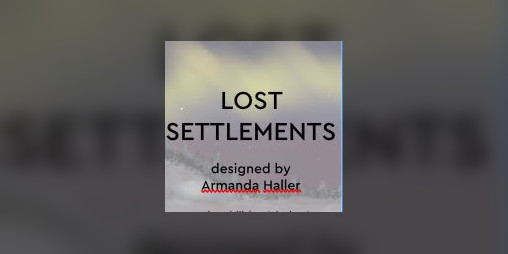Cover image for Lost Settlements