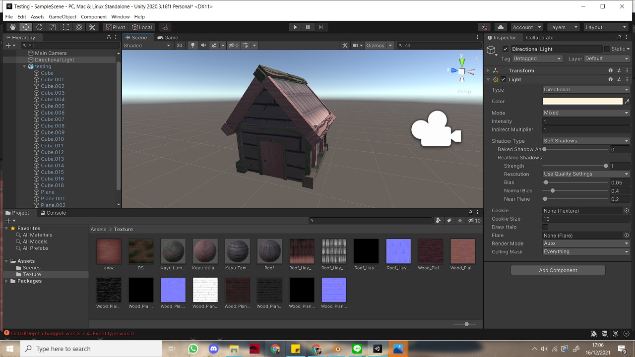 Finishing 3D asset rumah 