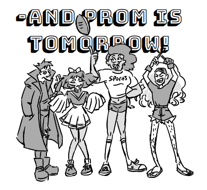 Cover image for And Prom Is Tomorrow! A One Page TTRPG