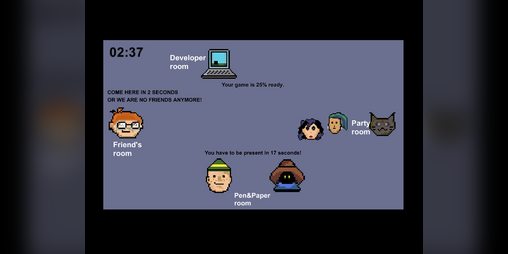 Cover image for Maintaining a social life during Game Jams (Simulator)