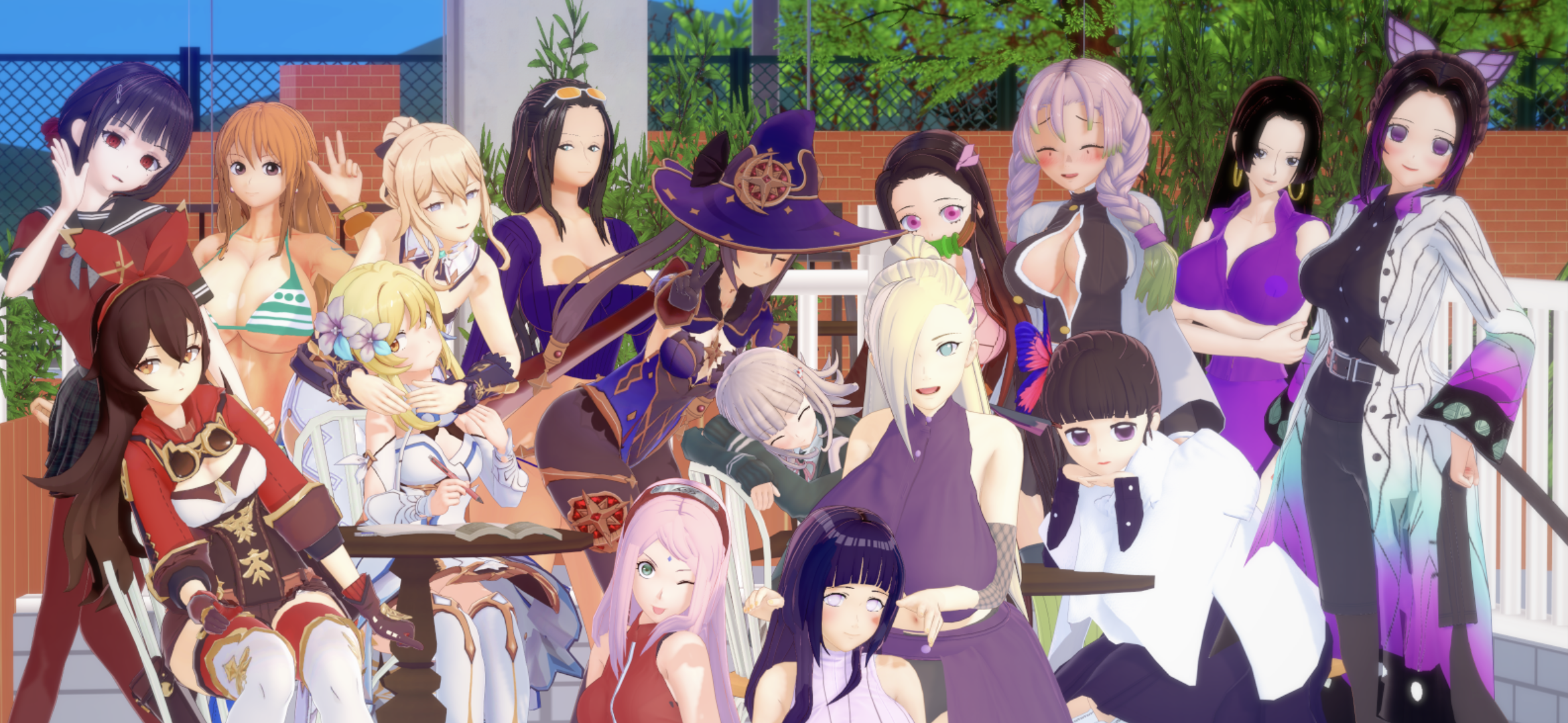 The beautiful world. Ultimate Harem game. Inn another World [v0.04b] [Dagotto].