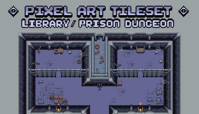 Library / Prison Dungeon Tileset